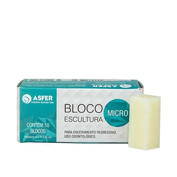 bloco para escultura micro cor branco caixa com 10 blocos
