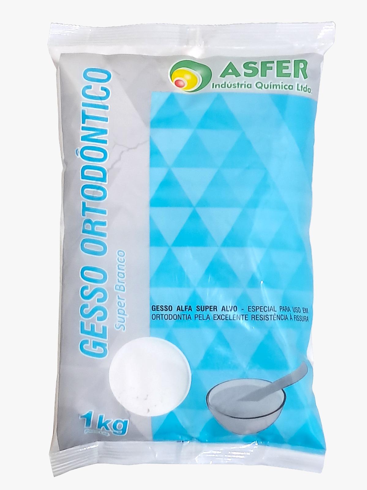 Gesso Ortodontico Branco Pacote 1kg ou saco de 25Kg